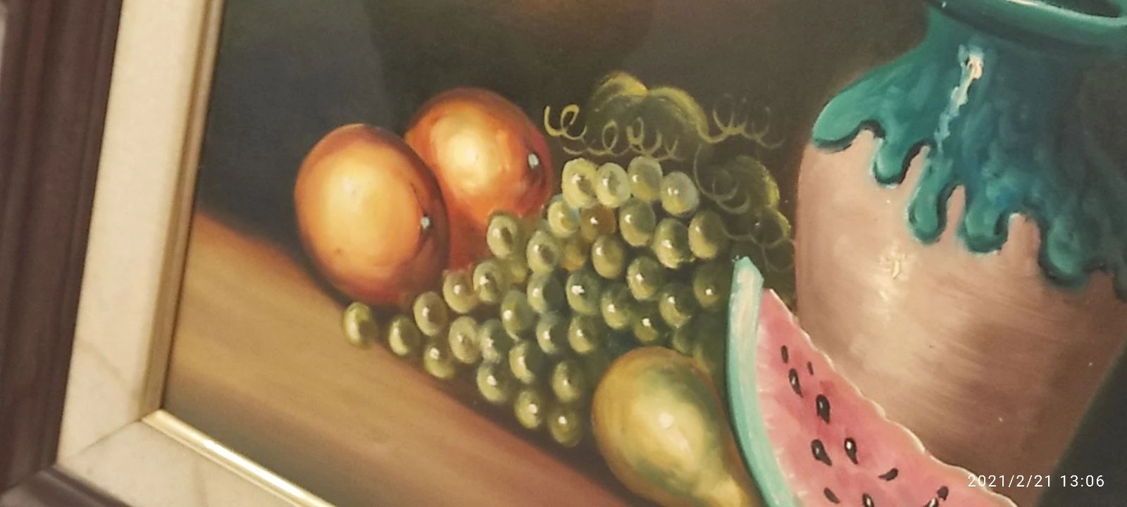 Gesigneerd stilleven fruitschilderij op doek oleo sobre lienzo – photo 7